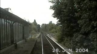 Führerstandsfahrt SBahn Berlin S25 Humboldthain  Tegel  Hennigsdorf Juni 2004 [upl. by Coreen]