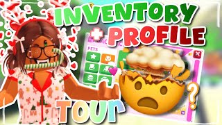 INVENTORY  PROFILE TOUR  ADOPT ME [upl. by Ahseid909]