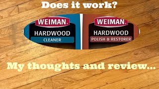 Weiman Hardwood Floor Cleaner and Polish Restorer 32oz bundle  My thoughts and review [upl. by Warila]