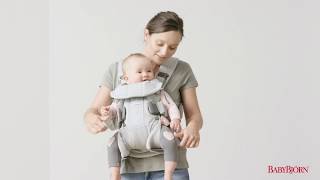 BABYBJÖRN  How to adjust the child’s position in Baby Carrier One [upl. by Salkcin]