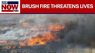 BREAKING Max Fire threatens lives structures in LA County  LiveNOW from FOX [upl. by Cilka]