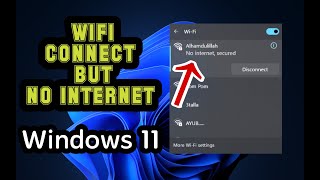 How to Fix WIFI Connected but No Internet Access on Windows 11  2023 [upl. by Laikeze]