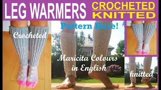 😍LEG WARMERS FOR BALLET ✅CROCHETED amp KNITTED BY MARICITA IN ENGLISH crocheted knitted leg [upl. by Everson]