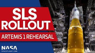 SLS Rollout NASAs Most Powerful Rocket Ever [upl. by Anaic]