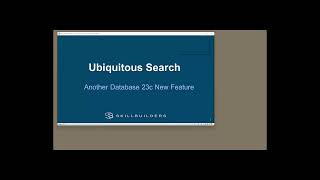 Oracle 23c New Feature Ubiquitous Search [upl. by Hightower]