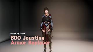 SKYRIM Outfit Studio BDO Jousting Armor Replacer CBBE [upl. by Leiruh239]