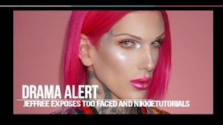 Jeffree Star Exposes NikkieTutorials And Too Faced Drama Juicy Gossip Giveaway [upl. by Adierf]