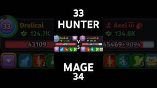 SKYLORE  HUNTER 33 GARUDA VS MAGE 34 FRENCH KISS pvp shorts [upl. by Yeffej]