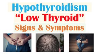 Signs of Low Thyroid Level Hypothyroidism amp Why Symptoms Occur [upl. by Nnylyar]