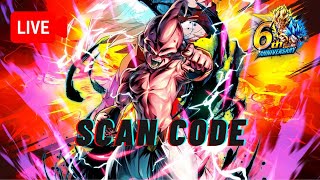 LIVE Dragon Ball Legends SCAN CODE For Friendly Battles Kid Buu and Omega Shenron Showcases [upl. by Maurene510]