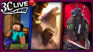 3C Live  Minecraft Movie Wraps Filming Monsterverse SpinOffs Best amp Worst Cinemacon [upl. by Nilpik]