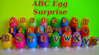 AZ Alphabet Surprise EggsLearn Letters ABC Words And SpellingsPreschool LearningKids Z Fun [upl. by Gabrila]