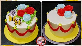 Flower Cake Design  Flowers Cake Decorating Ideas  How To Make Flowers Cake  By Chef Fayyaz [upl. by Celestine295]