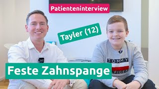 Feste Zahnspange für Kinder Interview mit Tayler 12 KFO1  Praxis Dr Schmidt [upl. by Griffis]