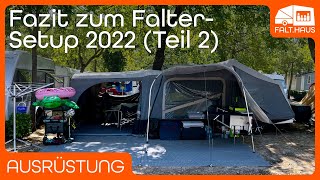 Fazit zum Faltcaravan amp Camping Setup 2022 Teil 2 [upl. by Brecher]