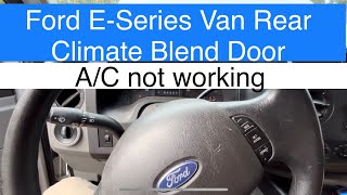 Ford ESeries Van blend door replacement No AC only HEAT [upl. by Hcirdla]