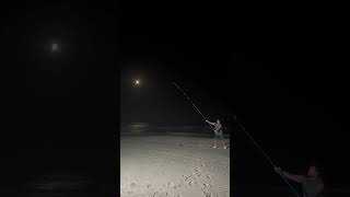 Finish line longcasting night japanese fishing surfcasting longcasting fishingtrip [upl. by Airel]