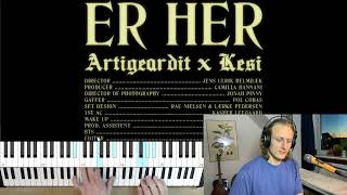 Artigeardit x KESI – Er Her Piano lesson [upl. by Alyam218]