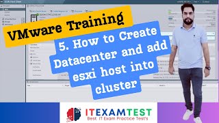 VMware Training 5 Creating Datacenter and adding esxi hosts into cluster [upl. by Airotnahs324]