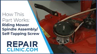 Riding Mower Spindle AssemblySelfTapping Screw  How it Works amp Installation Tips [upl. by Haelahk]