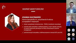 Webinar „Pierwsze konkursy w ramach nowej perspektywy – Fundusze UE dla Śląskiego 20212027 [upl. by Anahoj]