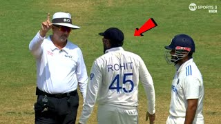 Rohit Sharma furiously entered the ground to abuse Umpires after Rishabh Pants unfair LBW dismissal [upl. by Annavaj]