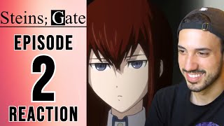 SteinsGate Episode 2 Reaction  PARANOIA [upl. by Fuld219]