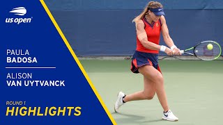 Paula Badosa vs Alison Van Uytvanck Highlights  2021 US Open [upl. by Berri]