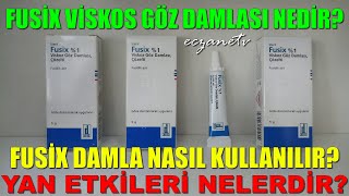 Fusix Göz Damlası Nedir Fusix Göz Damlasının Yan Etkileri Nedir Fusix Damla Nasıl Kullanılır [upl. by Adranoel]