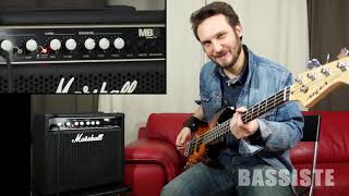 MARSHALL MB15  BASS AMP  REVIEW  TEST  Bassiste Magazine 47 [upl. by Naples]