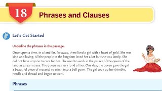 Phrases and Clauses  Ch18  ClassVIII  Part01  Collins English grammar and composition book [upl. by Anhavas]