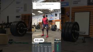 5 Sets 1 Power Clean  2 Below The Knee Hang Power Cleans [upl. by Balsam619]