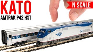 Trying American N Scale  Kato Amtrak P42 Train Pack  Unboxing amp Review [upl. by Fenny]