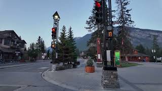 Early morning Banff Ave  Banff AB  4K [upl. by Mihar183]