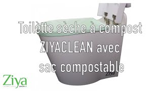 Toilette sèche à compost Ziyaclean avec sac compostable [upl. by Liam]