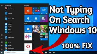 Cant Type in Windows 10 Search Bar Fix Search amp Start Menu on Windows 10 [upl. by Ennyroc]