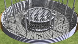 Contech Engineered Solutions VHA Wind Turbine Anchor Deep Foundation Installation [upl. by Enitsuga]