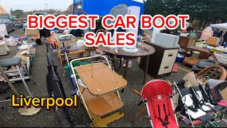 CHEAP Biggest Car Boot Sales in LiverpoolBootle on Sunday  Sunday Market 2024 [upl. by Zurkow358]