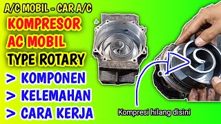 AC MOBILcara kerja kompresor ac mobil rotary KELEMAHAN amp KERUSAKAN [upl. by Montfort91]