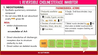 Cholinergic drugs Part II ANTICHOLINESTERASE [upl. by Yvonner]