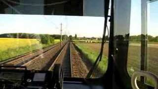 CAB RIDE INTERURBAN CITY RAILROAD DUISBURGDUSSELDORFGERMAN [upl. by Juster]