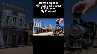 Build REALISTIC Diorama From Scratch For BEGINNERS  Wild West Model Train miniature diorama diy [upl. by Sirron]