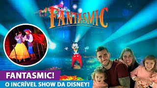 Show Fantasmic completo Nova versão de um lugar VIP Parque Disney Hollywood Studios Orlando [upl. by Tubb]