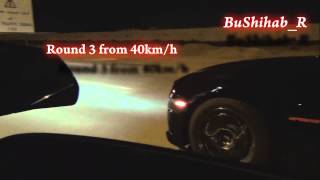 Chevrolet Camaro ss l99 cam amp head vs 2011 Cadilac CTSV Coupe in UAE [upl. by Ydda917]