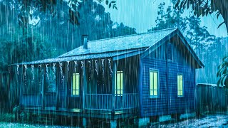 🔴 Heavy Rain on a Tin Roof for Sleeping 247 Sleep Instantly with Rain Sounds amp Thunder at Night [upl. by Ambrosio73]