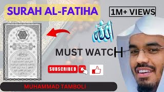 Melodious Recitation Of Surah Al Fatiha  Everyone Should Listen [upl. by Wallraff]