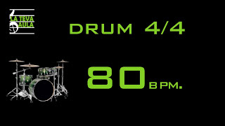 80 BPM  44 DRUM TRACK  ROCK [upl. by Wolsniw]