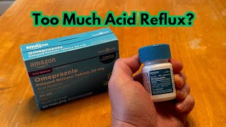 Amazon Basic Care Omeprazole Delayed Release Tablets 20 mg Cool Mint AcidReducer Heartburn [upl. by Eyram131]