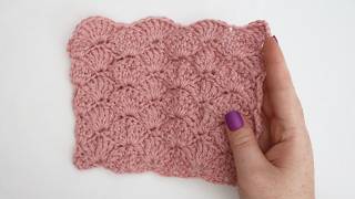 How to Crochet the Large Shell Stitch  Beginner Friendly Tutorial [upl. by Slavin]