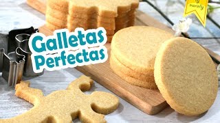 GALLETAS de Mantequilla PERFECTAS 💗 CORTADORES Tips  Receta by MARIELLY [upl. by Tiossem951]